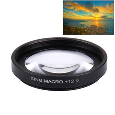 JUNESTAR Proffesional 37mm 12.5X Filtro obiettivo macro + Copriobiettivo protettivo per GoPro e Xiaomi Xiaoyi Yi Sport Action Camera