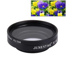 JUNESTAR per Xiaomi Xiaoyi Yi II 4K Sport Action Camera Proffesional 37mm Filtro UV + Copriobiettivo protettivo
