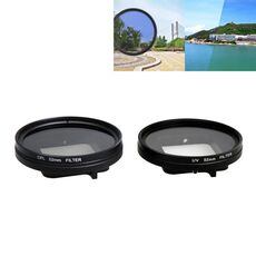 Per GoPro HERO5 Proffesional Filtro obiettivo da 52 mm (Filtro CPL + Copriobiettivo protettivo + Chiave esagonale) e (Filtro UV + Copriobiettivo protettivo + Chiave esagonale)