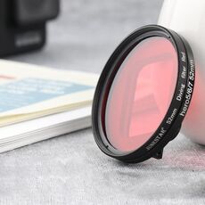 RUIGPRO per GoPro HERO 7/6/5 Filtro obiettivo colore rosso professionale da 52 mm con anello adattatore per filtro e copriobiettivo