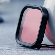 Filtro per lenti colorate da immersione con custodia quadrata per GoPro HERO8 Black (rosa)
