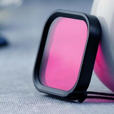 Filtro per lenti colorate da immersione con custodia quadrata per GoPro HERO8 Black (viola)