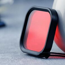 Filtro per lenti colorate per immersioni con custodia quadrata per GoPro HERO8 Black (rosso)