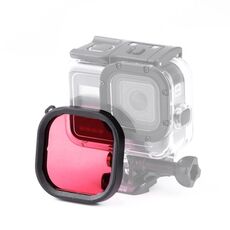 Filtro per lenti colorate per immersioni con custodia quadrata per GoPro HERO8 Black Custodia impermeabile originale (rossa)
