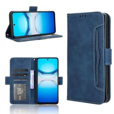 Per vivo Y39 5G / Y300i Custodia in pelle con slot per schede e texture in vitello (blu)