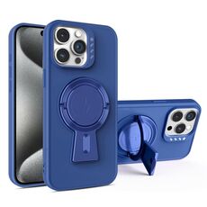 Per iPhone 15 Pro Y-shape Holder MagSafe Custodia antiurto per telefono (blu reale)