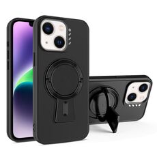 Per iPhone 14 Plus Supporto a Y MagSafe Custodia antiurto robusta per telefono (nero)
