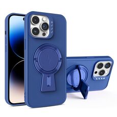 Per iPhone 14 Pro Max Y-shape Holder MagSafe Custodia antiurto per telefono (blu reale)