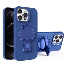 Per iPhone 12 Pro Y-shape Holder MagSafe Custodia antiurto per telefono (blu reale)