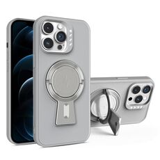 Per iPhone 12 Pro Max Y-shape Holder MagSafe Custodia antiurto per telefono (grigio)