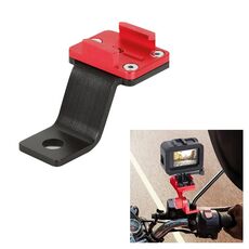 RUIGPRO Supporto per telefono in lega per manubrio da moto per GoPro / Insta360 / DJI OSMO Sport Camera (rosso)