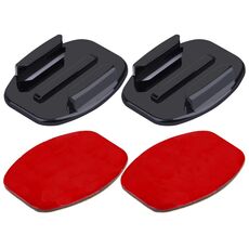 PULUZ 2 supporti per superfici piane + 2 adesivi per supporti adesivi per PULUZ Action Sports Cameras Jaws Flex Clamp Mount per GoPro, Insta360, DJI e altre action camera