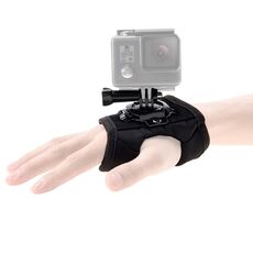PULUZ Fascia di montaggio per cinturino da palmo in stile guanto con rotazione a 360 gradi per GoPro, Insta360, DJI e altre action camera