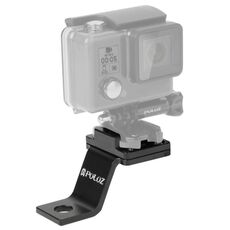Supporto fisso in metallo per moto PULUZ per GoPro, Insta360, DJI e altre action camera (nero)