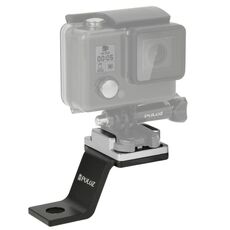 Supporto fisso in metallo per moto PULUZ per GoPro, Insta360, DJI e altre action camera (argento)
