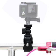 Supporto per manubrio da moto PULUZ con treppiede e vite per GoPro, Insta360, DJI e altre action camera (nero)