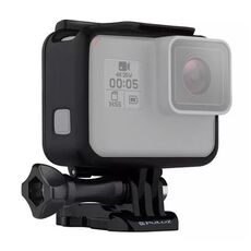 PULUZ Custodia in plastica ABS Custodia protettiva per montaggio su telaio Gabbia con piedistallo e vite lunga per GoPro HERO (2018) / 7 Nero / 6/5