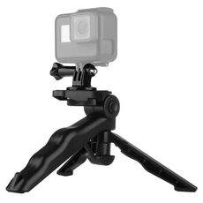 Supporto per treppiede pieghevole PULUZ Grip con adattatore e viti per GoPro, Insta360, DJI e altre action camera, carico massimo: 2 kg (nero)