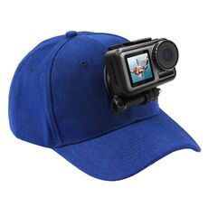 PULUZ Cappello da baseball con attacco a fibbia J-Hook e vite per GoPro, DJI OSMO Action e altre action cam (blu)