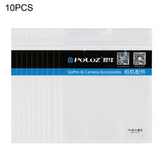 10 PCS Pulluz 16cm x 13cm Hang Foro Clear Bianco Bianco Perla Gioielli Zip Blocco Zip Borsa da imballaggio (Dimensioni: M)