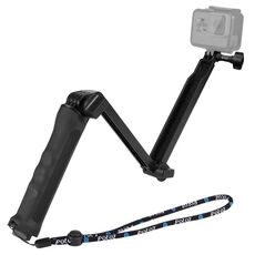 PULUZ 3-way Grip Pieghevole Treppied Selfie-Stick Extension MonoPod per Gopro, Insta360 One R, Dji Osmo Azione e altre fotocamere d'azione: 20-58 cm