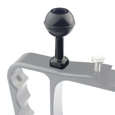 PULUZ Adattatore a sfera in alluminio con vite da 1/4 di pollice per GoPro, Insta360, DJI e altre action camera, diametro: 2,5 cm (nero)