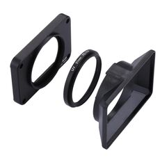 Pannello frontale in lega di alluminio PULIUZ + Lente filtro UV da 37mm + Obiettivo per obiettivo per Sony RX0 / RX0 II, con viti e cacciaviti (nero)