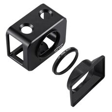 Pulluz per Sony RX0 Cage di protezione in lega di alluminio + 37 mm Lente filtro UV + Obiettivo Obiettivo con viti e cacciaviti (nero)