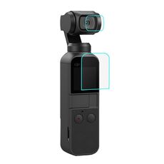 PULUZ 9H 2.5D HD Pellicola protettiva per obiettivo in vetro temperato + pellicola per schermo per DJI OSMO Pocket Gimbal