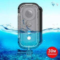 Custodia protettiva impermeabile subacquea PULUZ da 30 m per Insta360 ONE X, con fibbia di montaggio di base e vite