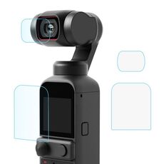 PULUZ 9H 2.5D HD Protezione per obiettivo in vetro temperato + Pellicola per schermo per DJI OSMO Pocket 2