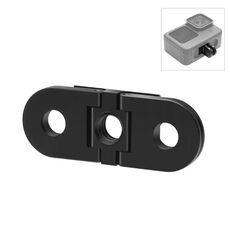 PULUZ Adattatore per treppiede con dito pieghevole per GoPro HERO12 Nero/11 Nero/11 Nero mini/10 Nero/9 Nero/8 Nero/Max (Nero)