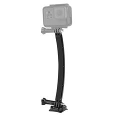 PULUZ Outdoor Motorcycle Cycling Helmet Extension Arm Set per PULUZ Action Sports Cameras Jaws Flex Clamp Mount per GoPro, Insta360, DJI e altre action camera