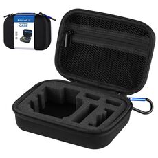 Custodia da viaggio e trasporto impermeabile PULUZ per GoPro, DJI Osmo Action e altri accessori per fotocamere sportive, dimensioni ridotte: 16 cm x 12 cm x 7 cm (nero)
