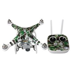 Mobile mimetico 4D imitazione in fibra di carbonio in fibra di carbonio Kit di resistenza all'acqua in PVC per DJI Phantom 3 Quadcopter e telecomando e batteria