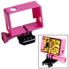 TMC Alloggiamento per montaggio su telaio per treppiede di alta qualità per GoPro HERO4 / 3 + / 3, HR191 (magenta)