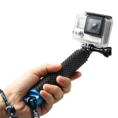 Monopiede estensibile portatile da 49 cm con vite per GoPro, Insta360, DJI e altre action camera (blu)