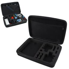 Custodia portatile impermeabile antiurto per GoPro, Insta360, DJI e altre action camera (nero)