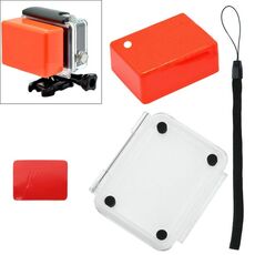Custodia impermeabile in spugna flottante Cover backdoor con adesivo adesivo + cordino per SJ4000 / SJ5000 / SJ6000