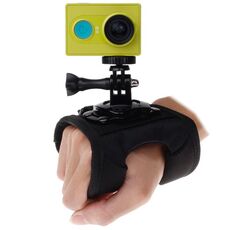 Supporto da polso per cinturino da polso con supporto per cinturino da polso con rotazione a 360 gradi con vite e adattatore per fotocamera Xiaomi Yi Sport / GoPro Hero4 / 3+ / 3/2/1, dimensioni: 45 cm x 11 cm