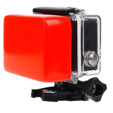 Spugna galleggiante Backdoor con adesivo per GoPro, Insta360, DJI e altre action camera (rosso)