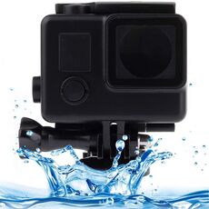 Custodia protettiva per custodia impermeabile in edizione nera con fibbia Basic Mount per Gopro Hero4 / 3 +, profondità impermeabile: 10m (nero)