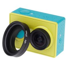 Filtro dell'obiettivo del filtro UV da 37 mm con cappuccio per Xiaomi Xiaoyi 4K + / 4K, Xiaoyi Lite, Xiaoyi Camera sportiva