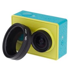 Filtro circolare del filtro circolare del filtro CPL 37mm con cappuccio per Xiaomi Xiaoyi 4K + / 4K, Xiaoyi Lite, xiaoyi Camera sportiva