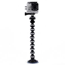 Supporto a ventosa per vetro auto volante per telecamere sportive PULUZ Supporto a morsetto flessibile Jaws per GoPro, Insta360, DJI e altre telecamere d'azione