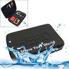 Custodia da viaggio portatile antiurto impermeabile per GoPro, Insta360, DJI e altri accessori per action cam, dimensioni: 22 cm x 16 cm x 7 cm