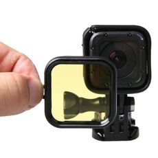 Filtro di immersione in custodia standard per GOPRO Hero5 Session / 4 Session (Giallo)