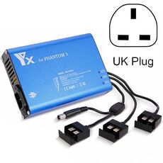 Caricabatterie controller batteria intelligente 4 in 1 Parallel Power Hub per DJI Phantom 3 Standard SE FPV Drone, tipo di spina: spina UK