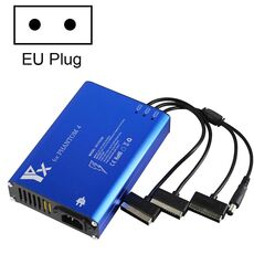 Per DJI Phantom 4 Pro Advanced + Caricabatterie 4 in 1 Hub Caricabatterie intelligente per controller batteria, tipo di spina: spina europea