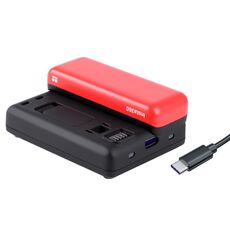 R-R-LF8-CINOR8CA Per Insta360 ONE R 4K Caricabatteria per fotocamera panoramica Caricabatterie rapido Base di ricarica per doppia interfaccia di ricarica